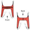 FSUHHIAD Patient Lift Sling - Commode Medical Transfer for Shower Bath, U Sling for Toileting, Elderly Bariatric - Divided U Slings, XS view 3