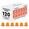 BrewBlack Supremo Coffee Capsules - 120 Aluminium Coffee Pods Compatible with Nespresso Original line, 100% Arabica Medium Roast - Intensity 7/12, Made in Italy view 1