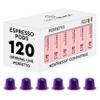 BrewBlack Perfetto Coffee Capsules - 120 Aluminium Coffee Pods Compatible with Nespresso Original line, Medium Roast - Intensity 9/12, Made in Italy view 1