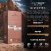 BrewBlack Ristretto Coffee Capsules - 120 Aluminium Coffee Pods Compatible with Nespresso Original line, Medium Roast - Intensity 10/12, Made in Italy view 2