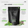 Organic Alfalfa 1200mg - 120 Vegan Capsules (2 Months Supply)  High Strength Alfalfa Supplement  Resealable and Recyclable Pouch  by Alpha01 view 2