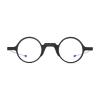 ZUVGEES Round TR90 Foldable Blue Light Filter Reading Glasses for Men and Women with Spring Hinge Lightweight Anti-Blue Computer Glasses, black view 3