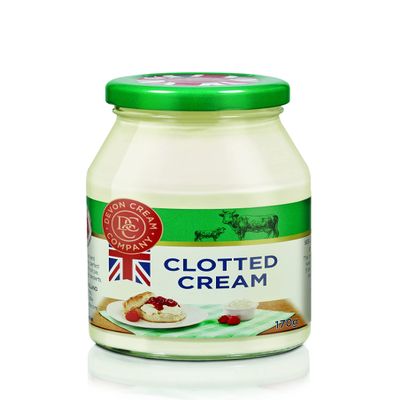 Devon Cream Company THREE x 170g Jar English Clotted Cream with - Long Shelf Life Perfect for Scones and With Fruit from GREAT BRITISH TRADING LIMITED