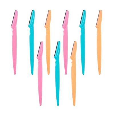 9 Pieces Eyebrow Razor Shaper Shavers Trimmers for Women Men Unisex Face Fine Hair Removers