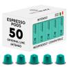 BrewBlack Intenso Coffee Capsules - 50 Aluminium Coffee Pods Compatible with Nespresso Original line, Dark Roast - Intensity 11/12, Made in Italy view 1