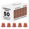BrewBlack Ristretto Coffee Capsules - 50 Aluminium Coffee Pods Compatible with Nespresso Original line, Medium Roast - Intensity 10/12, Made in Italy view 1