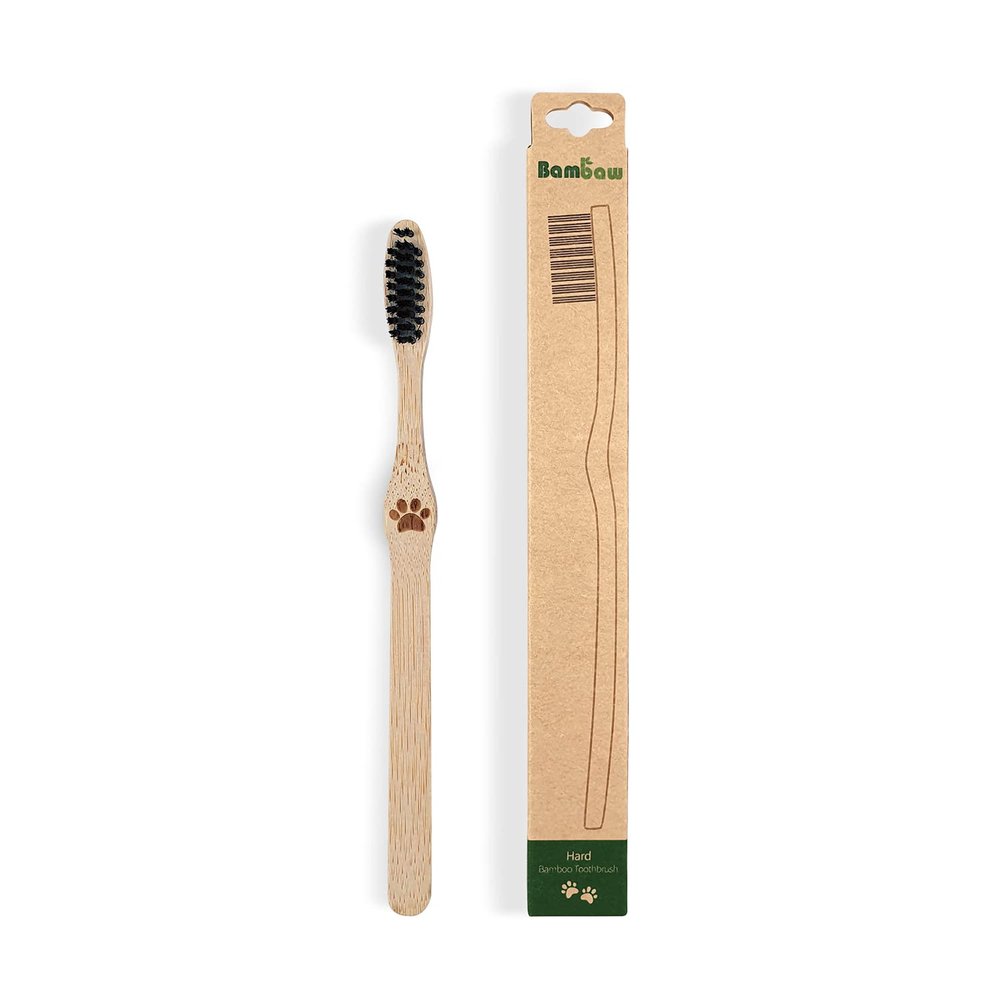 Bambaw - Bamboo Toothbrush - Hard Bristles - in Case - 1 Piece