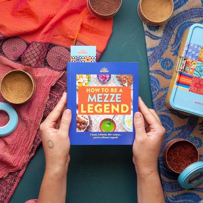 How to be a Mezze Legend Cookbook Kit from The Spicery | 80 Recipes | 4 Spice Blends | Food Gifts | Spice Kit | Recipe Kit | Mezze Kit | Recipe Book | Refills Available