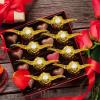 100pcs Golden Wings Chocolate Decorations, Golden Wings Party Decorations for Cupcake Toppers/Chocolate/Cake, Hollowed Wings for Birthday/Party Supplies view 4