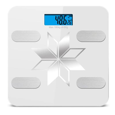 Smart Body Fat Scales,Bluetooth Digital Bathroom Scales with 25 Essential Features Body Fat/Body Weight/Visceral Fat/Skeletal Muscle/Resting Metabolism and BMI,Smart APP for Fitness (White)