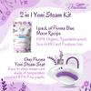 Fivona 2-in-1 Yoni Steaming Kit Over The Toilet Seat with V Steam Herbs Blue Moon Recipe for Detox, Cleansing, PH Balance and Odor Control view 2