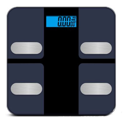 Smart Body Fat Scales,Bluetooth Digital Bathroom Scales with 25 Essential Features Body Fat/Body Weight/Visceral Fat/Skeletal Muscle/Resting Metabolism and BMI,Smart APP for Fitness (Black)