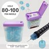 FINEPRO 0.2L Size (Pack of 3) Portable Pen-Needle Disposal Container Diabetes Care (Purple+Clear) view 3