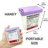 FINEPRO 0.2L Size (Pack of 3) Portable Pen-Needle Disposal Container Diabetes Care (Purple+Clear) view 4