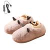 USB Electric Heating Slippers Foot Warmer, Soft Plush Winter Heating Slippers, Winter Office Heating Shoes Electric Heating Shoes Feet Pad to Keep Feet Warm view 1