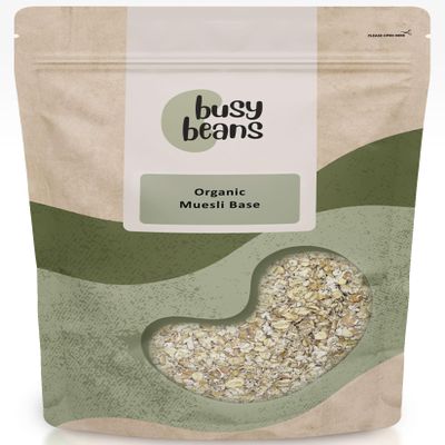 Organic Muesli Base (Oat, Wheat, Barley) - Certified Organic - by Busy Beans Organic (2kg)