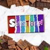 16th Birthday Novelty Chocolate Bar | Printed chocolate wrapper | Novelty Gift | 16th Birthday Gift | 16th Chocolate Gift | Gift for 16th (Just The Wrapper) view 1