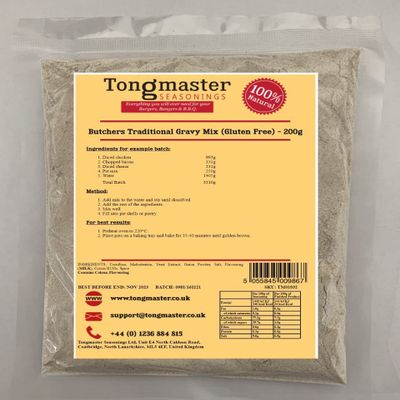 Butchers Traditional Gravy Mix (Gluten Free) 200g pack (50g makes 450ml of Gravy)