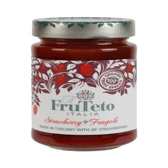 il Frutteto Italia 100% Strawberry Organic Fruit Spread. Pack of 6 Jars. Made in Tuscany only with Fruit. No Added Sugar. No Preservatives.
