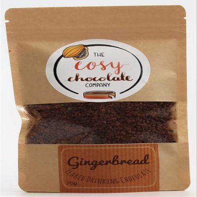 Luxury Flaked Drinking Chocolate (Gingerbread, Small 70g)