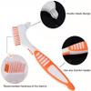 chargantyang Denture Brush Dual Head Toothbrushes Hard Denture Cleaning Brush Denture Toothbrush Cleaning Brush False Teeth Brush Toothbrush(3PACK) 2 view 3