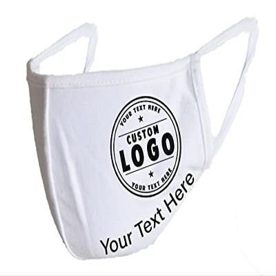 Five Emperors Personalised Face Mask Washable Uk Soft Reusable Face Masks Custom (White)