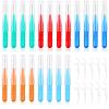 Interdental Brushes, Soft Dental Brushes, Dental Floss Brush, Mini Teeth Brushes, for Cleaning Gaps Between Teeth (0.8mm, with Floss Picks) (0.8mm, 40) view 1