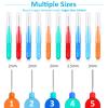 Interdental Brushes, Soft Dental Brushes, Dental Floss Brush, Mini Teeth Brushes, for Cleaning Gaps Between Teeth (0.8mm, with Floss Picks) (0.8mm, 40) view 2