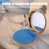 HEALLILY Brace Box with Mirror Portable Denture Case for Travel Aligner Storage Box for False Teeth Compact Design view 4