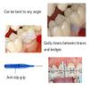 2.5mm 3mm Interdental Brushes, Tooth Flossing Teeth Cleaning Tool, Oral Dental Hygiene Brush, Prevent Bad Breath and Periodontal Disease (50 Count) view 3
