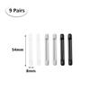 9 Pairs Anti-Slip Glasses Hooks Grips Eyeglass End Tips Soft Silicone Glasses Arm Covers for Various Glasses and Sunglasses view 2