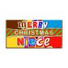 Merry Christmas Niece Novelty Chocolate Bar Wrapper Gift Present for Xmas #467 (without chocolate bar) view 1