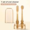 Washranp 1Set Baby Toothbrush,Infant Toothbrush 360 Degree Cleaning Dental Care Silicone Baby Tongue Brush Toothbrush Kit Bath Toys for Infants 6-12 Months Carrot view 2