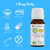 Vitamin D3 Liquid Drops 400 IU - Pure Vitamin D Liquid in Olive Oil for Babies, Children and Adults by Healthmarque (180 doses) view 3