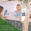 Gocciasana Digital Thermometer with QR Code Reader Green Pass and Hand Sanitizer Gel Dispenser | Professional Infrared Fever Thermometer view 3