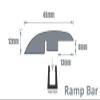 Solid Laminate/Wood Flooring MDF Threshold Strip Ramp Edge 16 Modern Oak Colours (0.9m, San Diego Oak) view 2