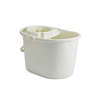 15Lt Durable Plastic Mop Floor Cleaning Bucket w/Detachable Strainer in Choice of Colours