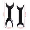6 Pcs Dental Retractor, T-Shape Dental Cheek Retractor 3 Large Size+3 Small Size Double Head Mouth OpenerSurgical Retractor for Teeth Whitening Dental Orthodontic Tool (Black) view 2