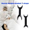 6 Pcs Dental Retractor, T-Shape Dental Cheek Retractor 3 Large Size+3 Small Size Double Head Mouth OpenerSurgical Retractor for Teeth Whitening Dental Orthodontic Tool (Black) view 4