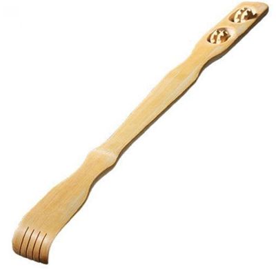 1pc Durable Bamboo Massager Back Scratcher Wooden Body Roller Stick Backscratcher