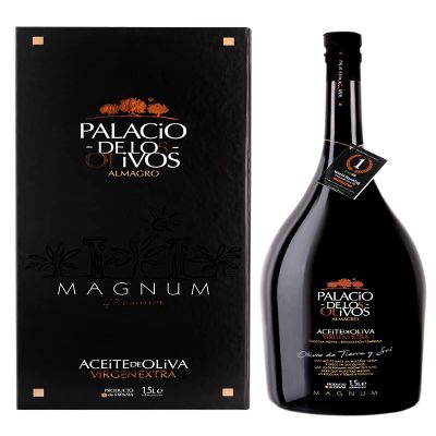 Palacio de Los Olivos Extra Virgin Olive Oil, Cold Pressed, Magnum bottle 1500ml, International Award Winner, Produced in Spain