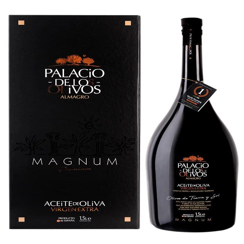 Palacio de Los Olivos Extra Virgin Olive Oil, Cold Pressed, Magnum bottle 1500ml, International Award Winner, Produced in Spain