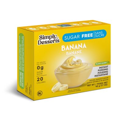 SIMPLY DELISH Banana Pudding, 6 x 48g