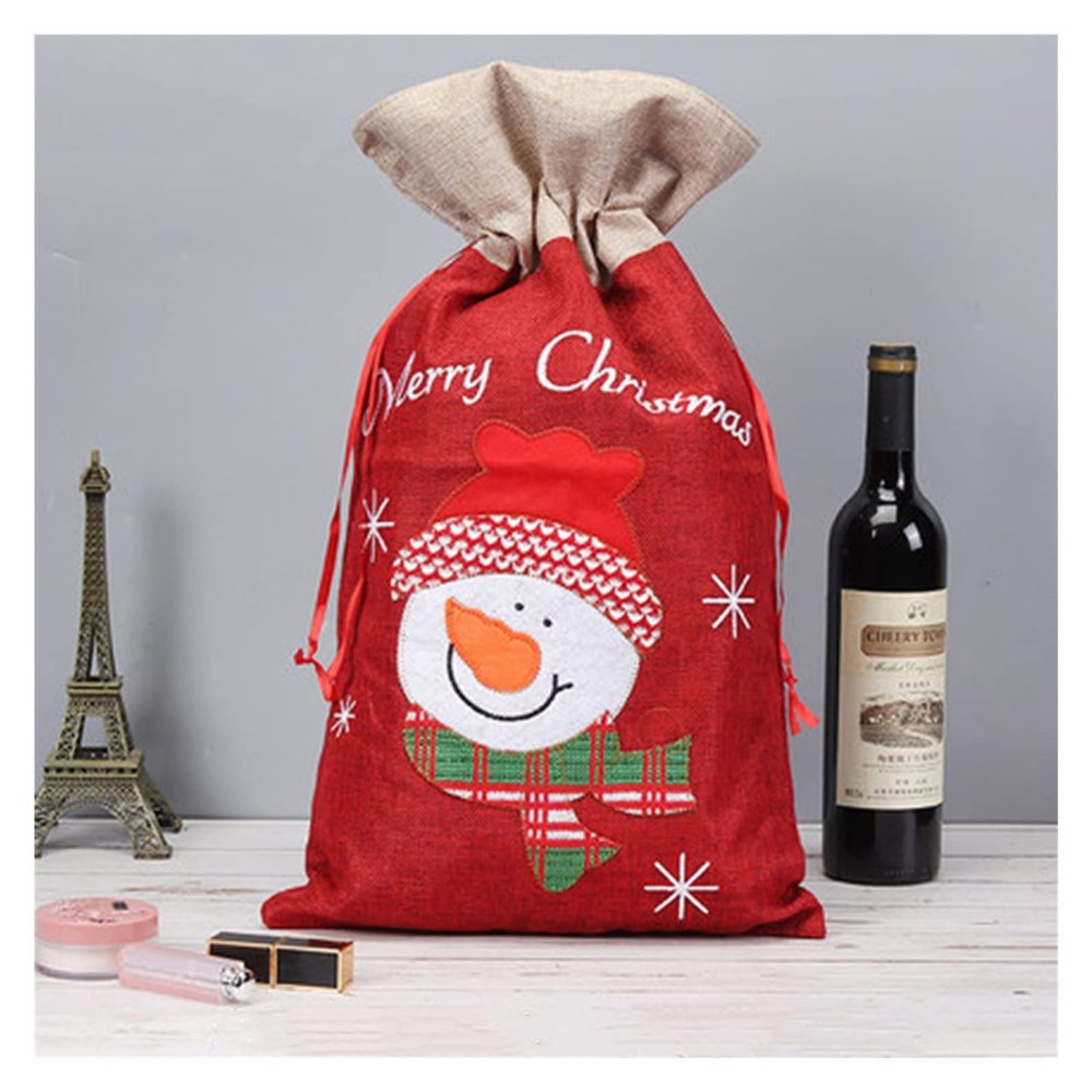 Christmas Gift BagPing an Fruit Packing Box Apple Bag Santa Big Backpack Gift Bag Candy Bag Christmas Gift13"22.8" ( Color : E )