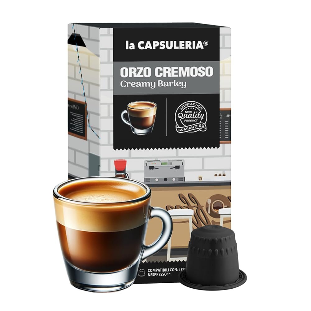 BARLEY COFFEE/ORZO (160 Capsules) compatible with Nespresso, 16 Boxes x 10 Pods (160 Servings Total), La Capsuleria