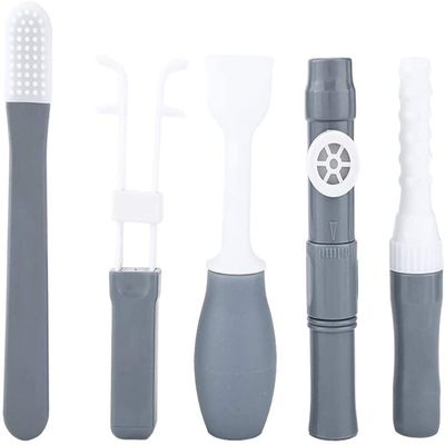 KUUY 5pcs/Set Oral Lips Muscle Perceiving Training Massager Brush, Facial Exerciser Mouth Trainer