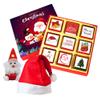 Chocoloony Merry Christmas Chocolate Gift Box Assorted 9 pcs Milk Chocolate Bites with Santa Cap and Santa Toy