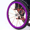 1 Pair 24-inch Rear Wheel Sports Wheelchair Non-Slip Wear-Resistant Silicone Hand Push Cover, Hand Wheel Snare Pads,Purple view 1
