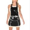 full-length traditional style latex apron Latex Rubber Frilly Apron For Women,as it,XXXL view 1