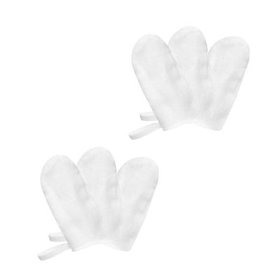 Milisten Baby Oral Gauze Finger Toothbrushes 6Pcs Sterilized Teeth Cleaning Tool with Adjustable Drawstring for Gentle Infant Dental Care